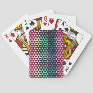 Baraja De Cartas Patrón de triángulo de vintage geométrico sin sold
