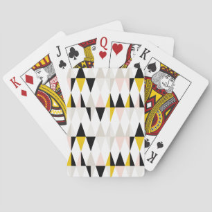 Baraja De Cartas Patrón de triángulo geométrico dividido