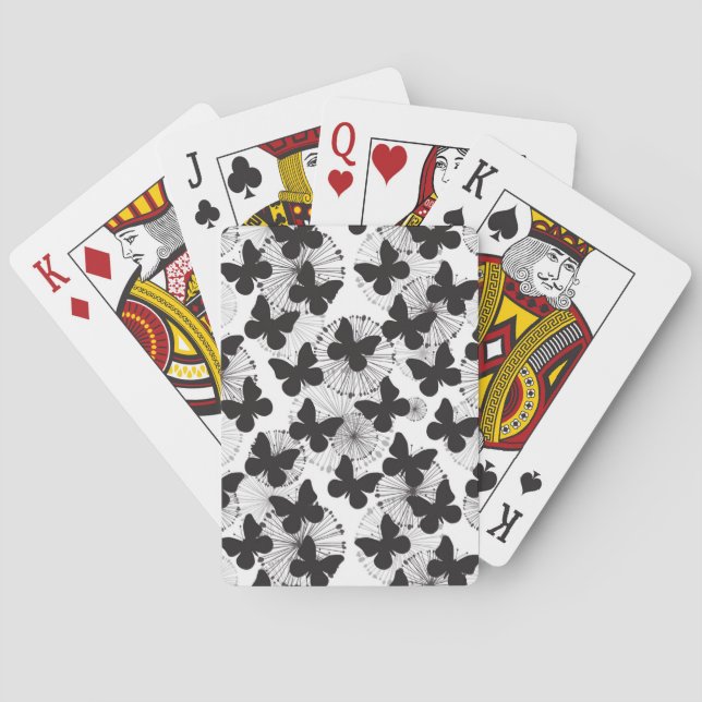 Baraja De Cartas patrón de una mariposa (Reverso)
