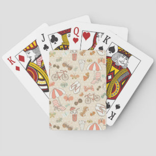 Baraja De Cartas Patrón de vacaciones de verano