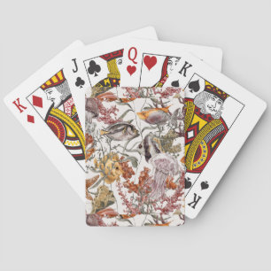 Baraja De Cartas Patrón de vida en el mar de agua 2