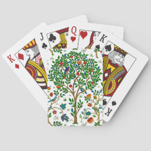 Baraja De Cartas Patrón del árbol de vida de William Morris