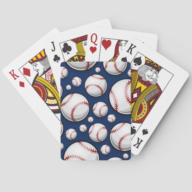 Baraja De Cartas Patrón deportivo de béisbol (Reverso)