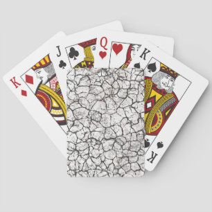 Baraja De Cartas Patrón Digital de Mármol Agrietado