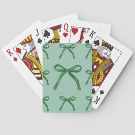 Baraja De Cartas Patrón elegante de arco verde