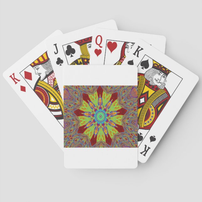 Baraja De Cartas Patrón étnico asiático-africano (Reverso)