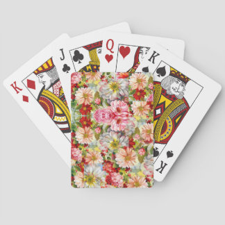 Baraja De Cartas patrón floral