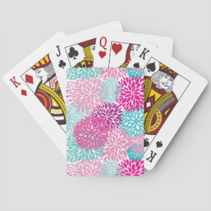 Baraja De Cartas Patrón floral brillante 2