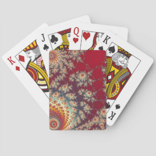 Baraja De Cartas Patrón floral espiral
