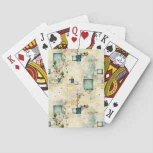Baraja De Cartas Patrón floral vintage (5)