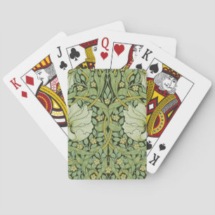 Baraja De Cartas Patrón floral vintage de William Morris Pimpernel