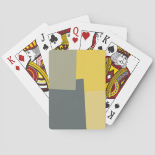 Baraja De Cartas Patrón geométrico de color retro #5