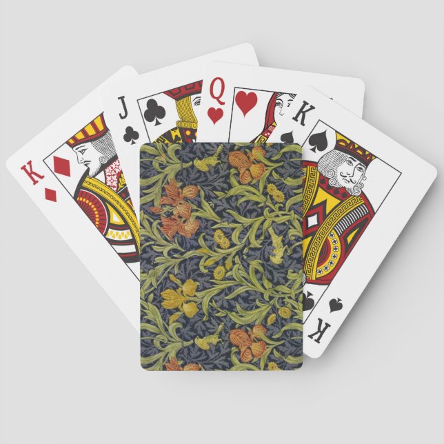 Baraja De Cartas Patrón Iris (de William Morris) (Reverso)