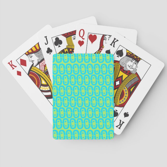 Baraja De Cartas patrón moderno colorido (Reverso)