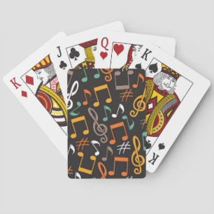 Baraja De Cartas Patrón musical