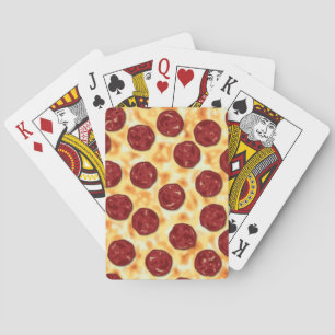 Baraja De Cartas Patrón Pepperoni Pizza
