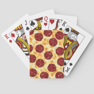 Baraja De Cartas Patrón Pepperoni Pizza