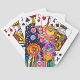 Baraja De Cartas Patrón psicodélico