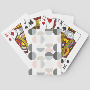 Baraja De Cartas Patrón semicircular de estilo escandinavo