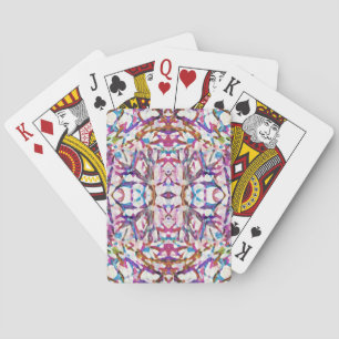 Baraja De Cartas Patrón simétrico rosado