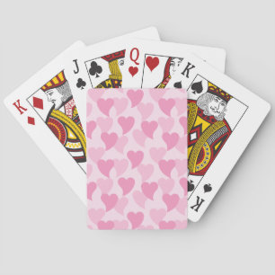 Baraja De Cartas Patrón sin problemas de los corazones bonitos
