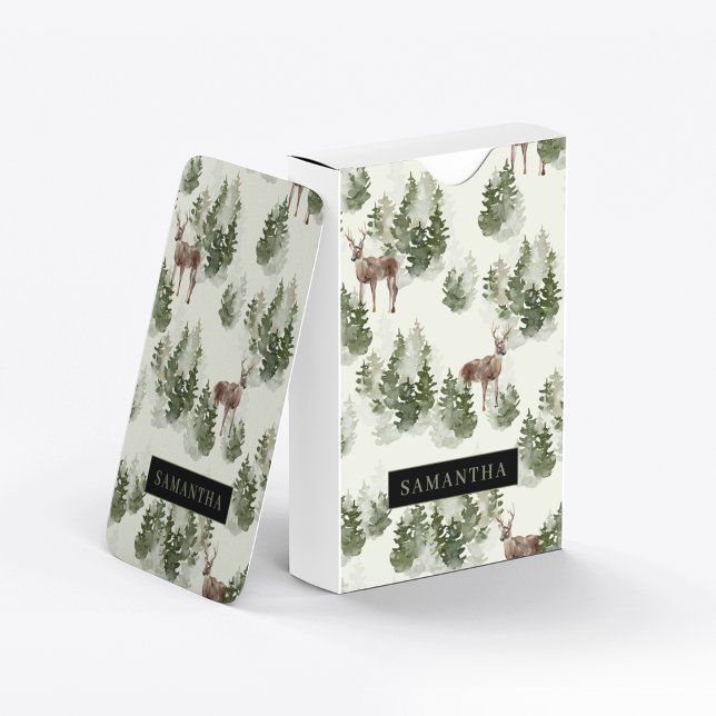 Baraja De Cartas Patrón sin problemas del bosque acuático (Subido por el creador)