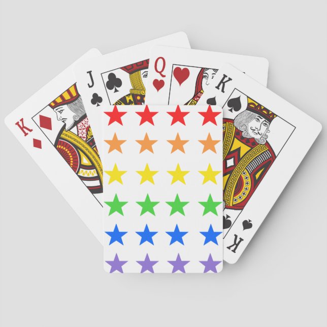 Baraja De Cartas Patrón Starry de color moderno (Reverso)