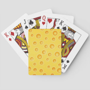 Baraja De Cartas Patrón suizo de textura con queso Cheezy