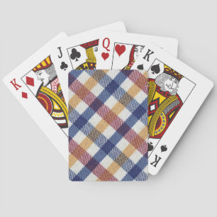 Baraja De Cartas Patrón Tartán multicolor