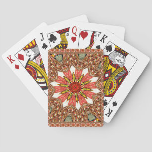 Baraja De Cartas Patrón tradicional africano asiático con estilo cr