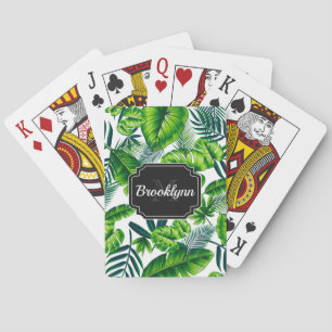 Baraja De Cartas Patrón tropical