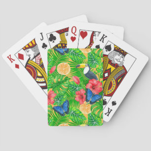 Baraja De Cartas Patrón tropical