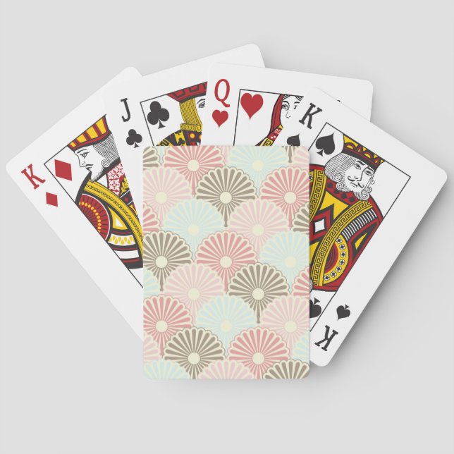 Baraja De Cartas Patrón vintage japonés (Reverso)