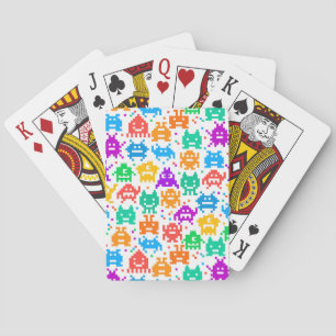 Baraja De Cartas Patrones de monstruos pixelados coloridos lindos
