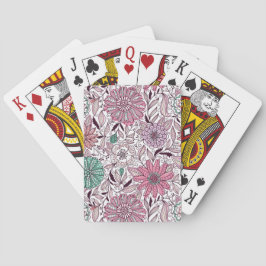 Baraja De Cartas patrones de organización de flores