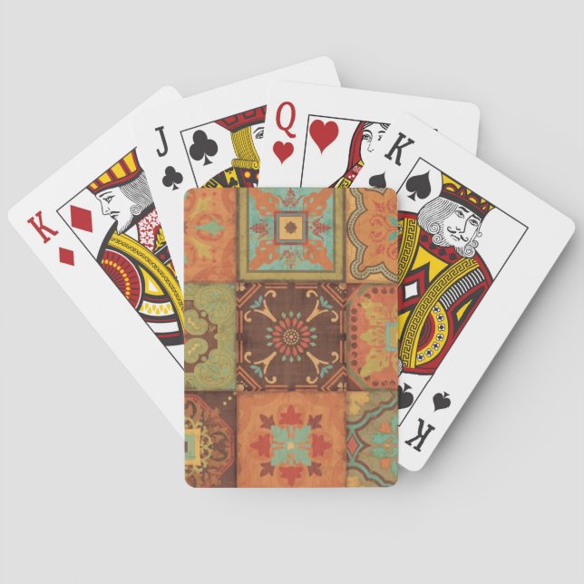 Baraja De Cartas Patrones indios (Reverso)