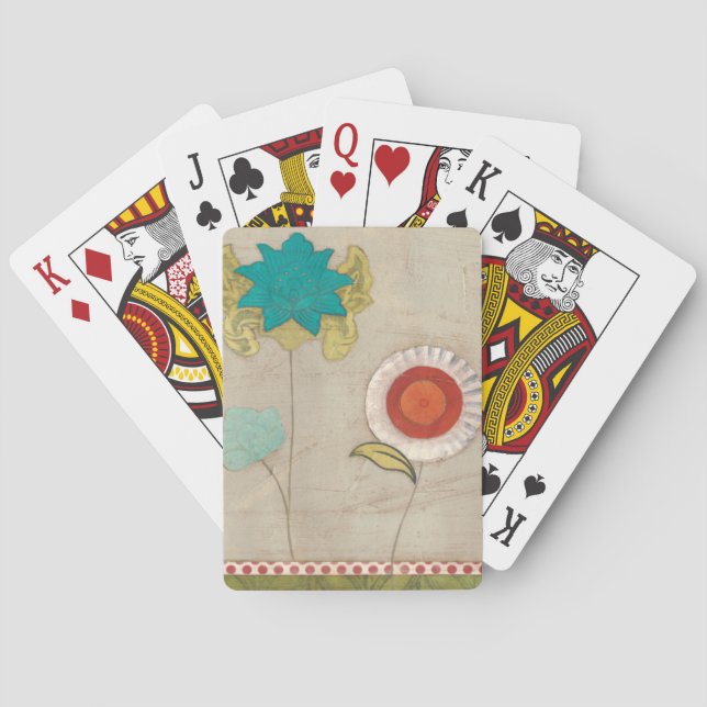 Baraja De Cartas Patrones Petales I (Reverso)