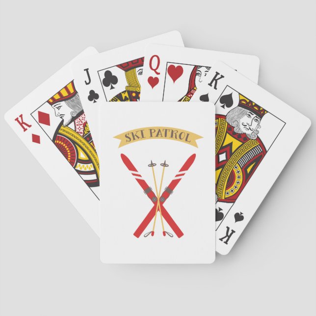 Baraja De Cartas Patrulla de esquí (Reverso)