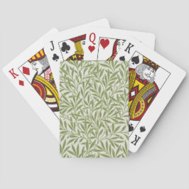 Baraja De Cartas Pattern of green leafy branches 
