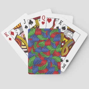 Baraja De Cartas Pattern - Primary Colors Building Blocks