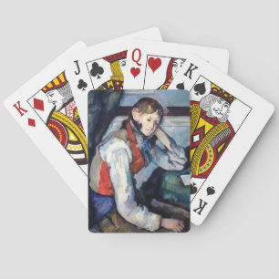 Baraja De Cartas Paul Cezanne - Niño con Chaleco Rojo