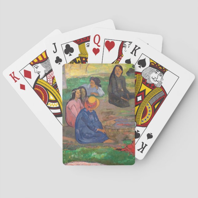 Baraja De Cartas Paul Gauguin - La conversación / Les Parau Parau (Reverso)