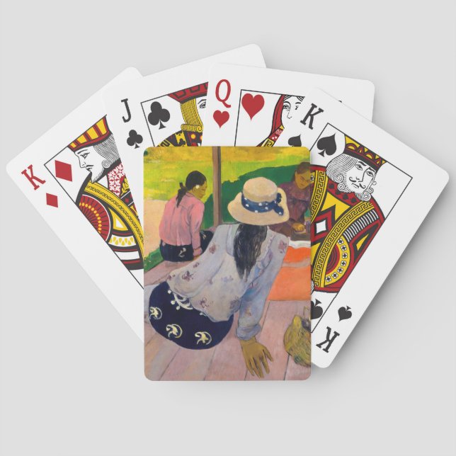 Baraja De Cartas Paul Gauguin - La siesta (Reverso)