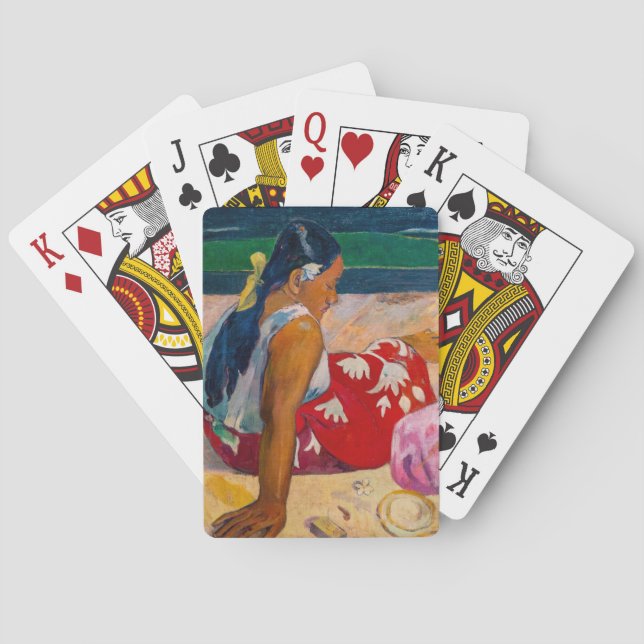 Baraja De Cartas Paul Gauguin - Mujeres tahitianas en la playa (Reverso)