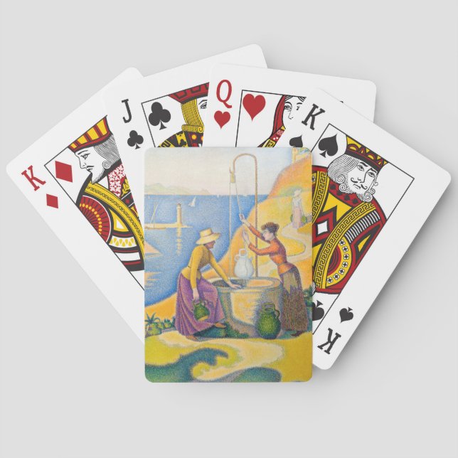 Baraja De Cartas Paul Signac - Mujeres en el pozo (Reverso)