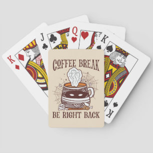 Baraja De Cartas Pausa de café - Tema de Halloween