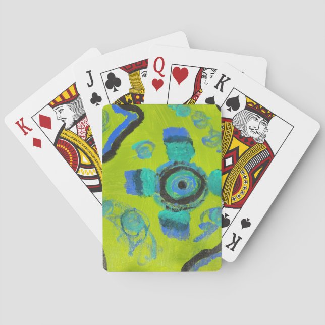 Baraja De Cartas Pavo real (Reverso)