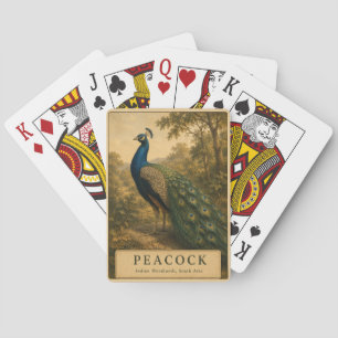 Baraja De Cartas Pavo Real Bosques Indios VINTAGE