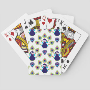 Baraja De Cartas pavo real exótico retro de la India
