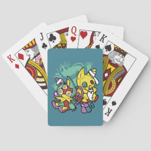 Baraja De Cartas Paw-sitivamente Espantoso   Gatos Monstruosos de H